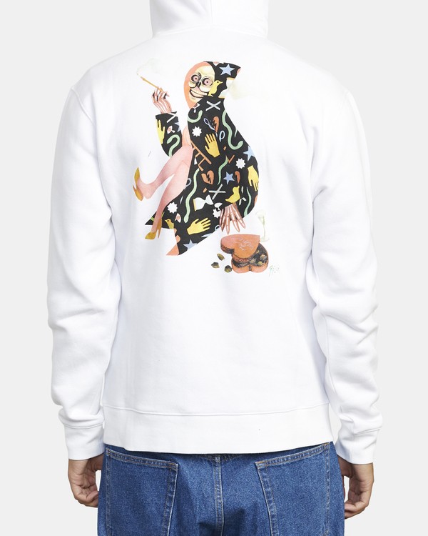 7 Stacey Rozich The Gorgeous Hussy - Sweat à capuche pour Homme Blanc U1HORCRVF0 RVCA