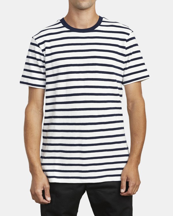 1 Greenwich Stripe - Kurzärmliges Oberteil für Männer  U1KTRDRVF0 RVCA