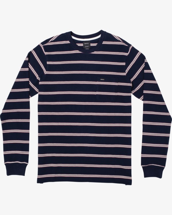 0 Bloom Pique - Long Sleeve Top for Men Blue U1KTRFRVF0 RVCA