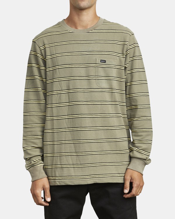 1 Bloom Pique - Long Sleeve Top for Men  U1KTRFRVF0 RVCA