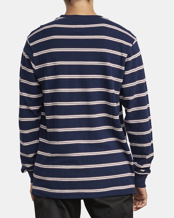 2 Bloom Pique - Long Sleeve Top for Men Blue U1KTRFRVF0 RVCA