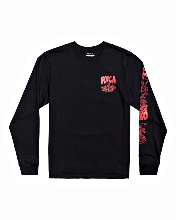 1 Grant Kratzer Barbarian - T-shirt manches longues pour Homme  U1LSRGRVF0 RVCA