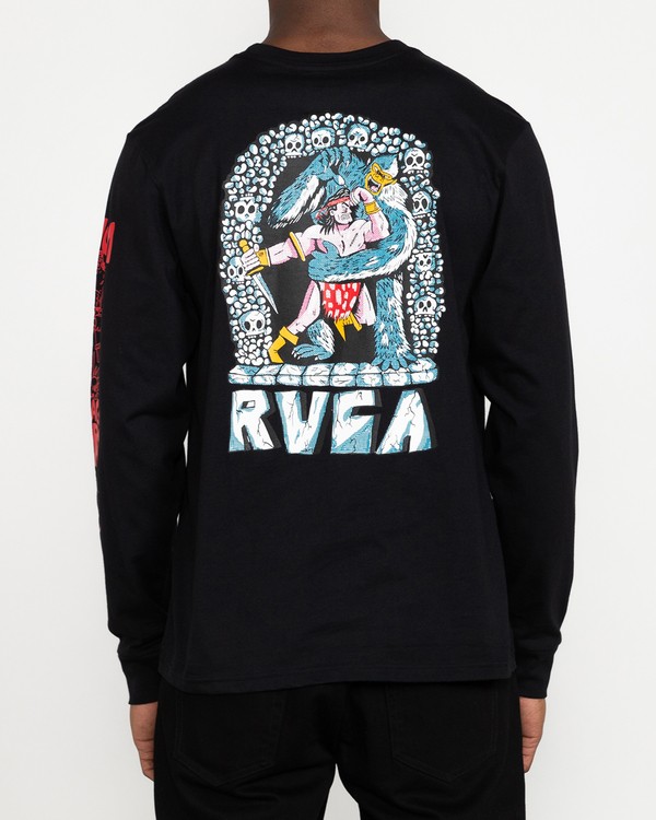 3 Grant Kratzer Barbarian - T-shirt manches longues pour Homme  U1LSRGRVF0 RVCA