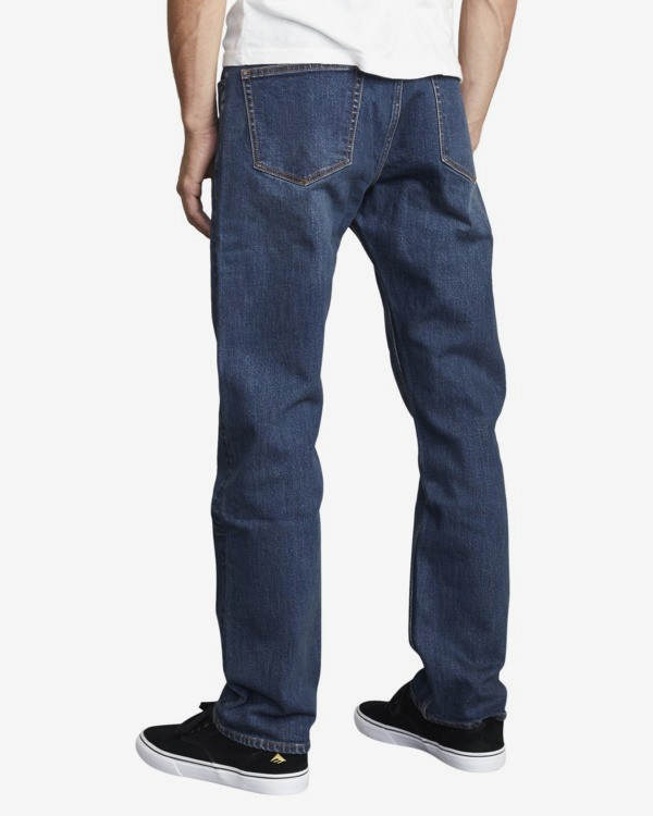 6 Weekend - Jean Straight fit pour Homme Bleu U1PNRLRVF0 RVCA