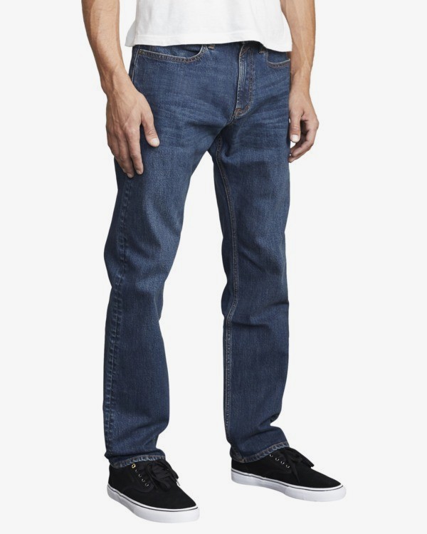 4 Weekend - Jean Straight fit pour Homme Bleu U1PNRLRVF0 RVCA