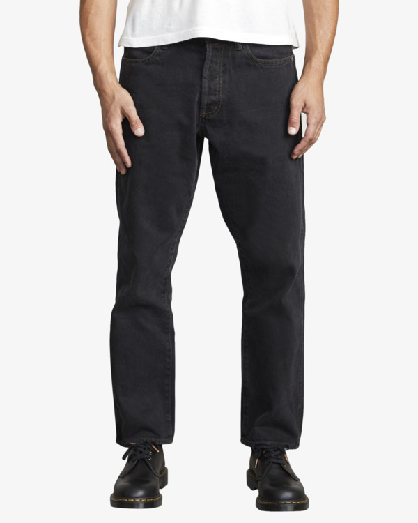 7 New Dawn - Jean Straight fit pour Homme Noir U1PNRMRVF0 RVCA