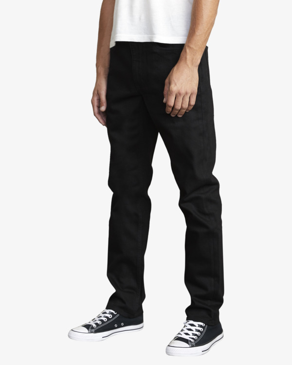 3 RVCA Rockers - Jean Skinny pour Homme Noir U1PNRTRVF0 RVCA