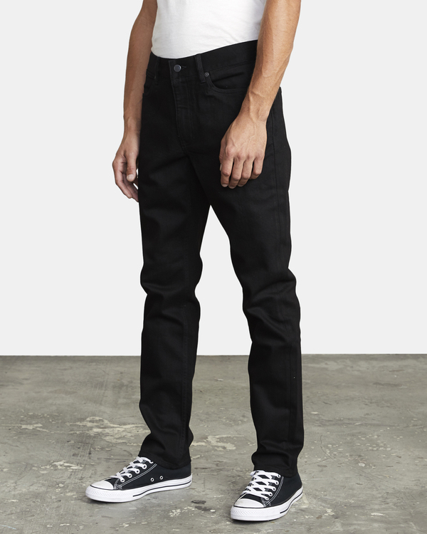 4 RVCA Rockers - Jean Skinny pour Homme Noir U1PNRTRVF0 RVCA
