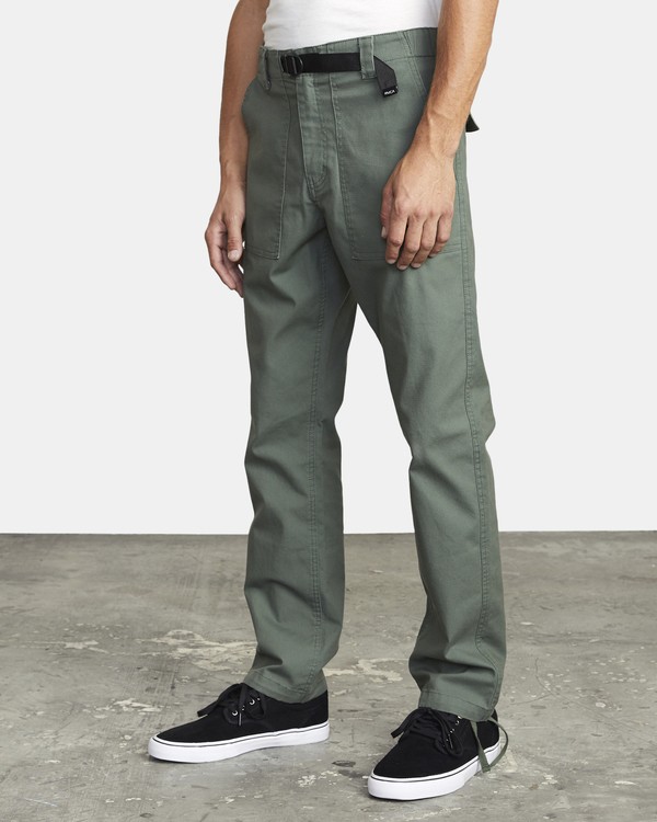 3 All Time Surplus - Pantalón de corte recto para Hombre Verde U1PTRDRVF0 RVCA