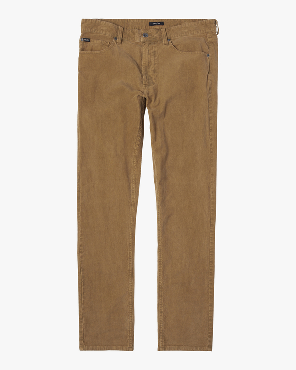 1 Daggers Pigment - Pantaloni di Velluto da Uomo Brown U1PTRKRVF0 RVCA