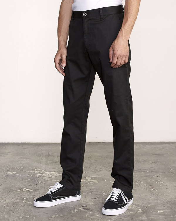 1 The Weekend Stretch - Pantalones para Hombre Negro U1PTRLRVF0 RVCA