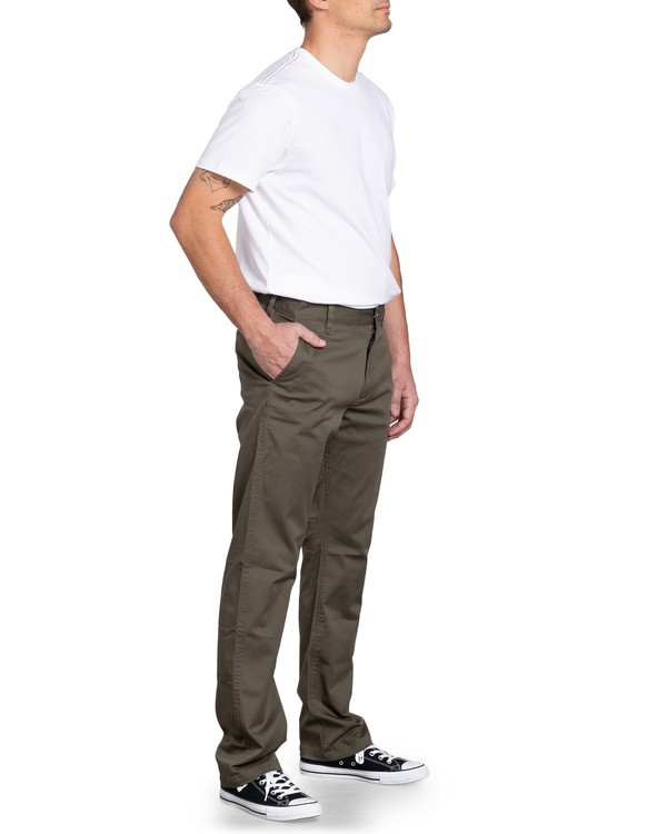 8 The Weekend Stretch - Trousers for Men Green U1PTRLRVF0 RVCA