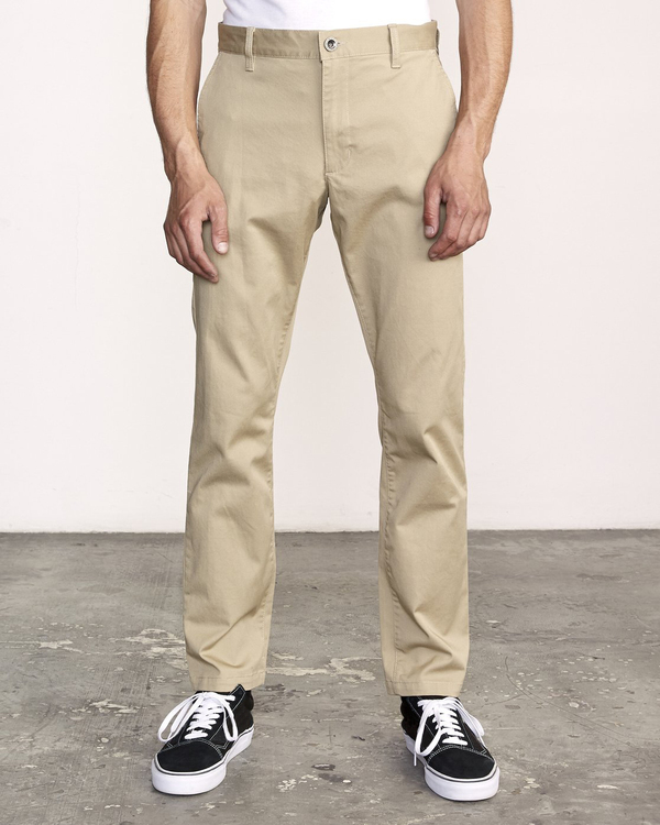 6 The Weekend Stretch - Pantalon pour Homme Beige U1PTRLRVF0 RVCA