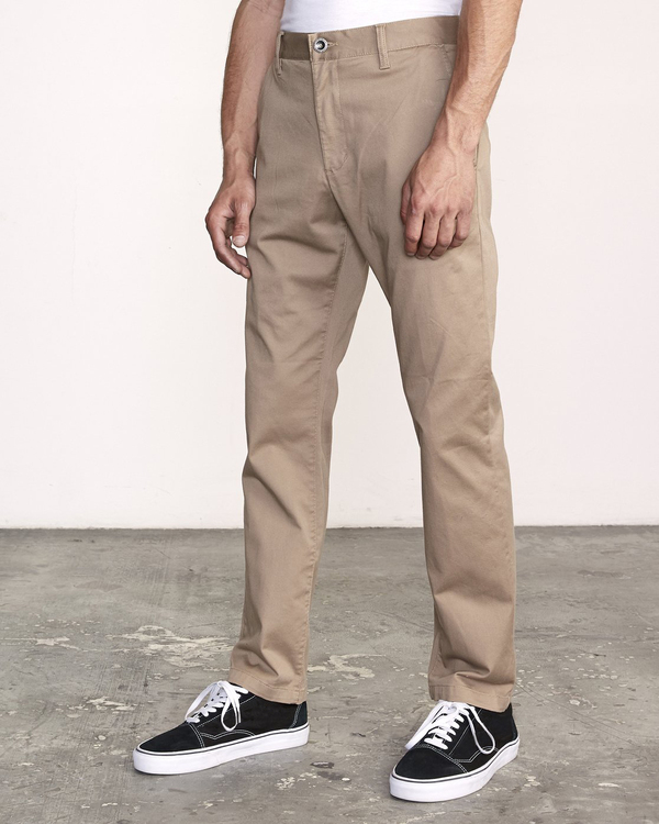 8 The Weekend Stretch - Pantalon pour Homme Beige U1PTRLRVF0 RVCA