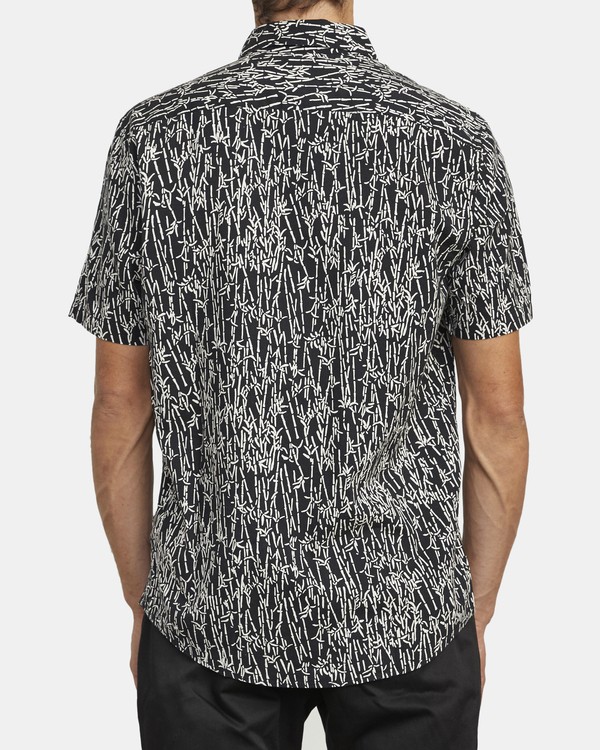 2 Jungle Fuzz - Short Sleeve Shirt for Men Black U1SHRCRVF0 RVCA