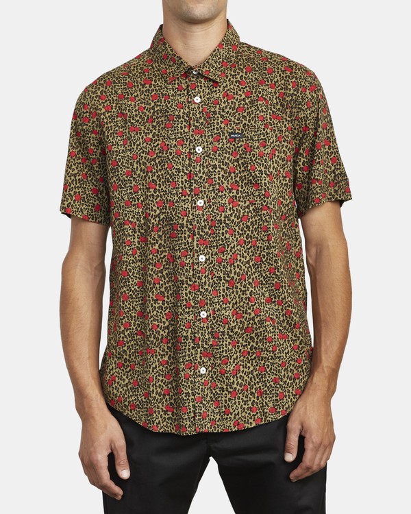 1 Jungle Fuzz - Short Sleeve Shirt for Men  U1SHRCRVF0 RVCA