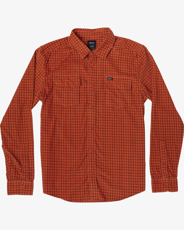 0 Freeman - Camisa de manga larga para Hombre Marron U1SHRQRVF0 RVCA