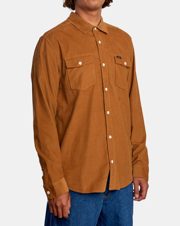 5 Freeman - Chemise manches longues pour Homme Marron U1SHRQRVF0 RVCA