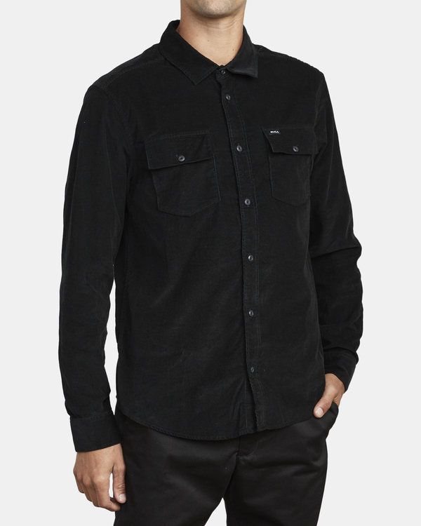 12 Freeman - Camisa de manga larga para Hombre Negro U1SHRQRVF0 RVCA