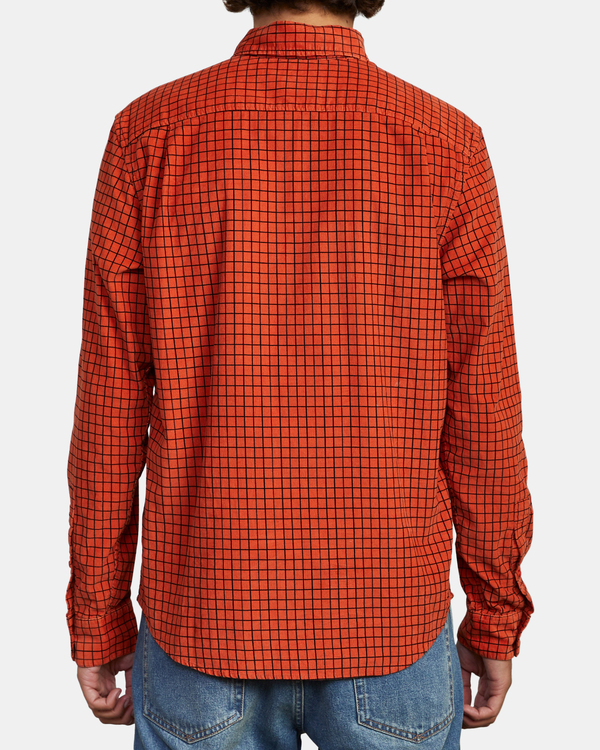 2 Freeman - Camisa de manga larga para Hombre Marron U1SHRQRVF0 RVCA