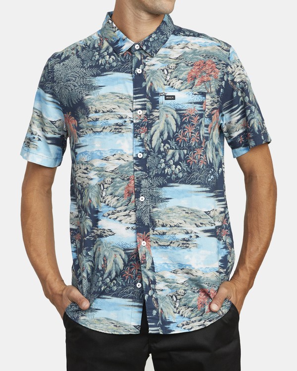 4 Paradiso Floral - Short Sleeve Shirt for Men  U1SHRXRVF0 RVCA