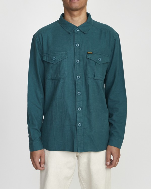 1 Baker RVCA - Long Sleeve Flannel Shirt for Men  U1SHVBRVF0 RVCA