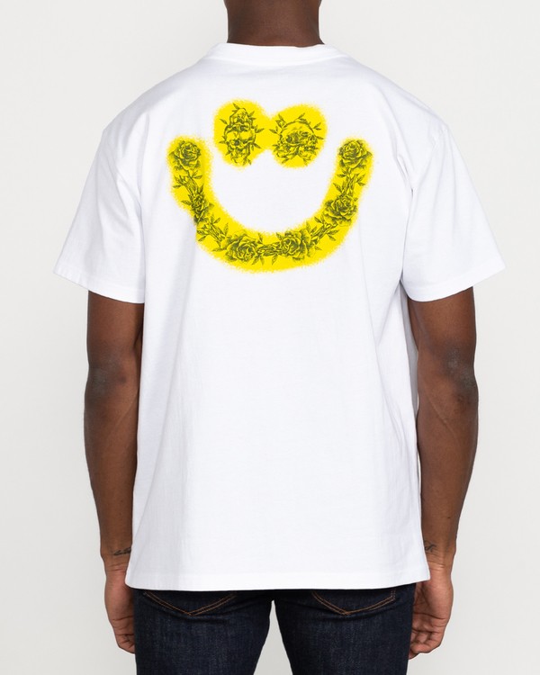 3 Benjamin JeanJean Skulls And Roses - T-Shirt for Men White U1SSSSRVF0 RVCA