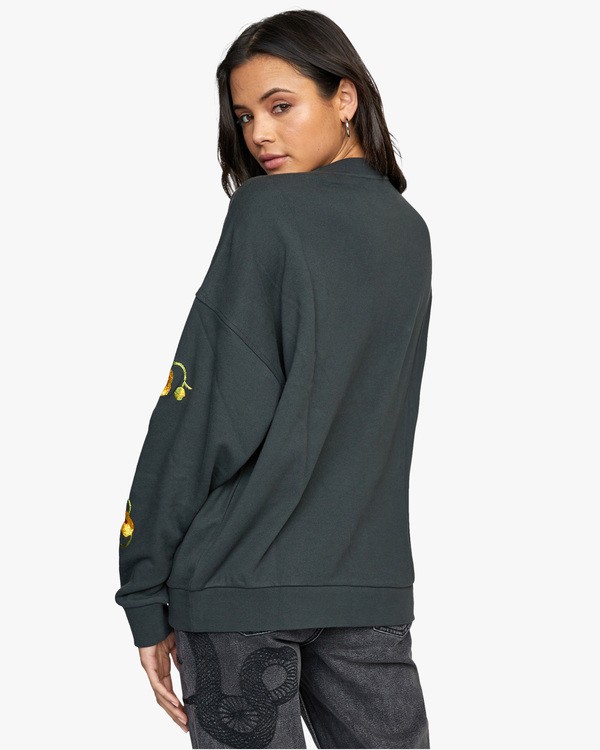 1 Botanicals - Sweat pour Femme Blanc U3CRVJRVF0 RVCA