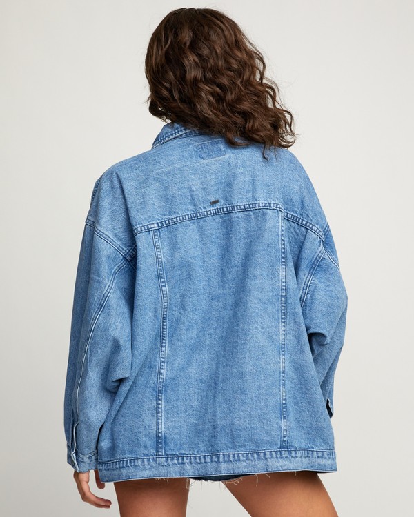 1 Stacey Rozich Lounger Denim - Veste en jean pour Femme Bleu U3JKRARVF0 RVCA