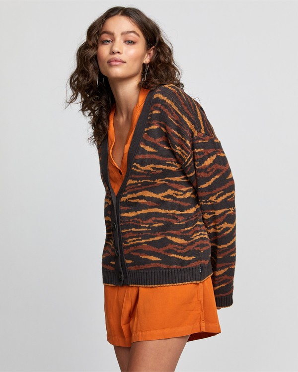 3 Adrienne - Gilet pour Femme Noir U3JPRERVF0 RVCA