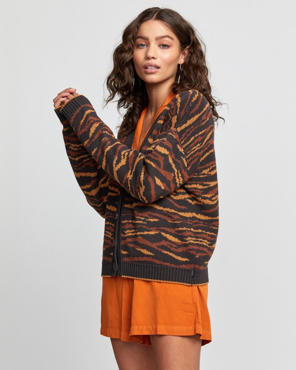 5 Adrienne - Gilet pour Femme Noir U3JPRERVF0 RVCA