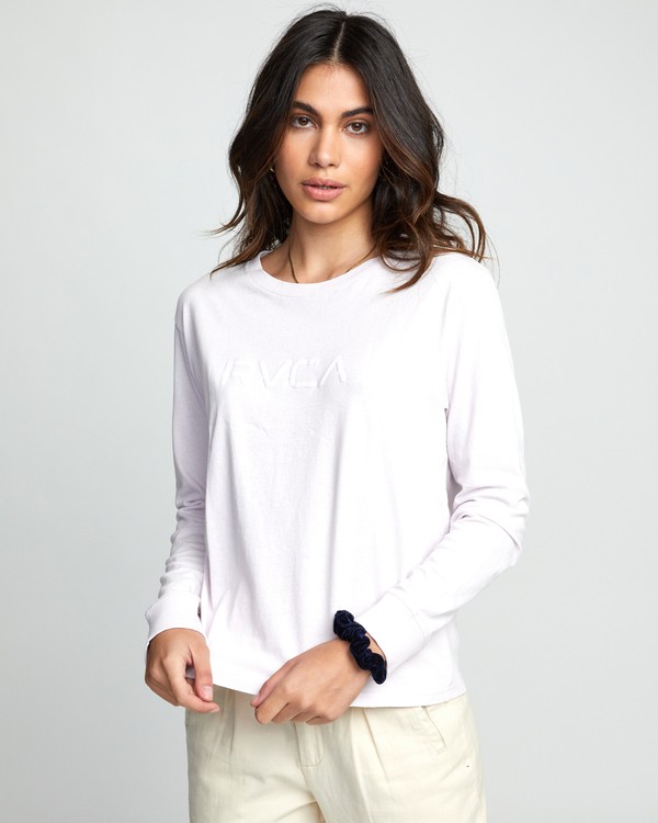 0 Big RVCA - Long Sleeve T-Shirt for Women Purple U3LSRARVF0 RVCA