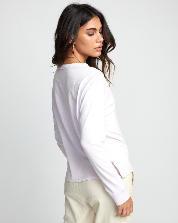 4 Big RVCA - Long Sleeve T-Shirt for Women Purple U3LSRARVF0 RVCA