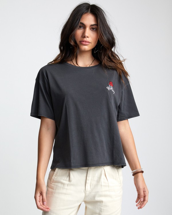 0 Petite Rose - T-Shirt for Women Black U3SSRBRVF0 RVCA