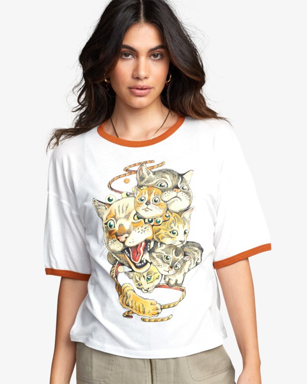 0 Shintaro Kago Cats - T-shirt pour Femme  U3SSRGRVF0 RVCA