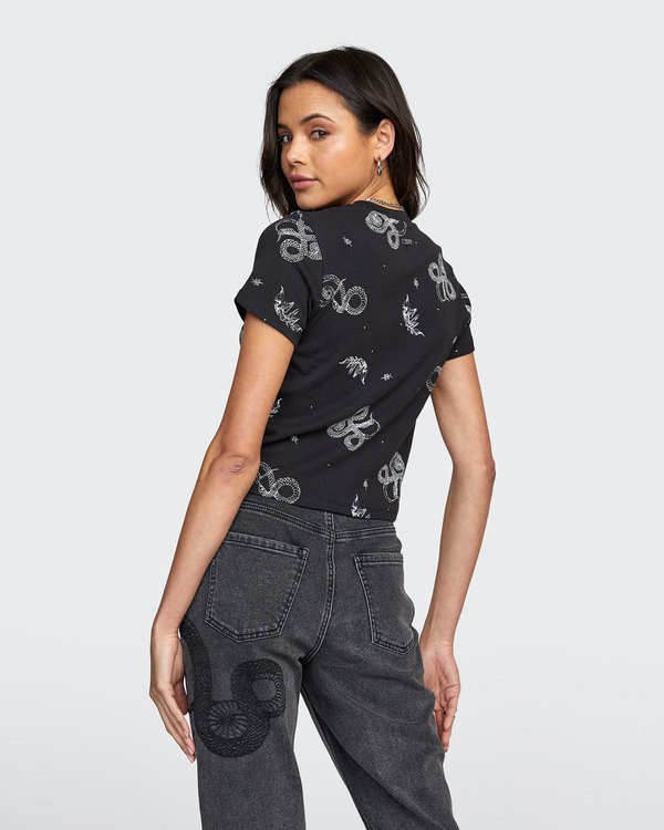1 Velia Snakes - T-Shirt for Women  U3SSVARVF0 RVCA