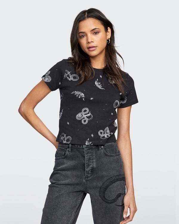 0 Velia Snakes - T-Shirt for Women  U3SSVARVF0 RVCA
