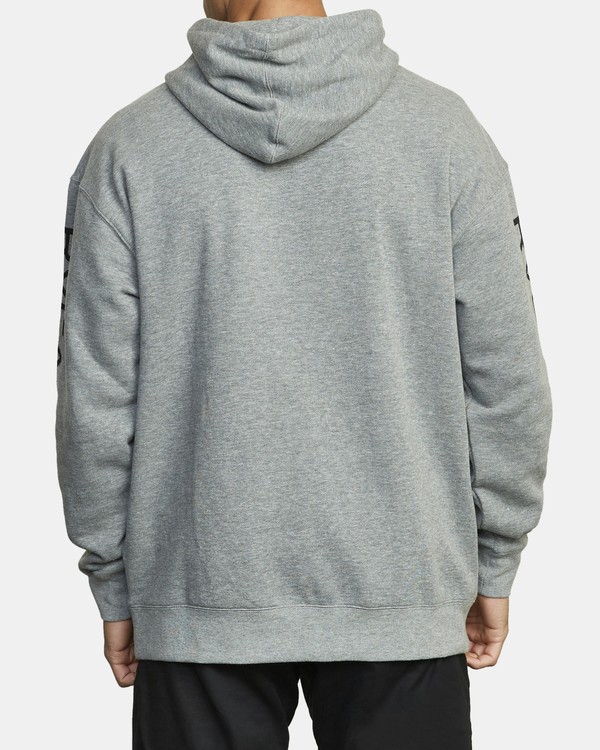 3 VA Sport - Sweat &agrave; capuche pour Homme Gris U4HOMARVF0 RVCA