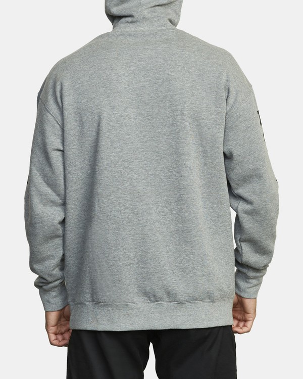 6 VA Sport - Sweat &agrave; capuche pour Homme Gris U4HOMARVF0 RVCA