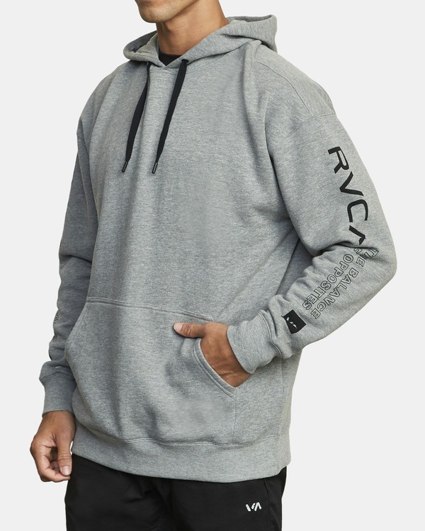 4 VA Sport - Sweat &agrave; capuche pour Homme Gris U4HOMARVF0 RVCA
