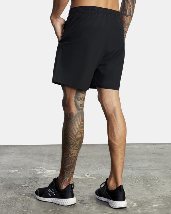 4 Everlast Yogger IV 17" - Workout Shorts for Men Black U4WKEARVF0 RVCA