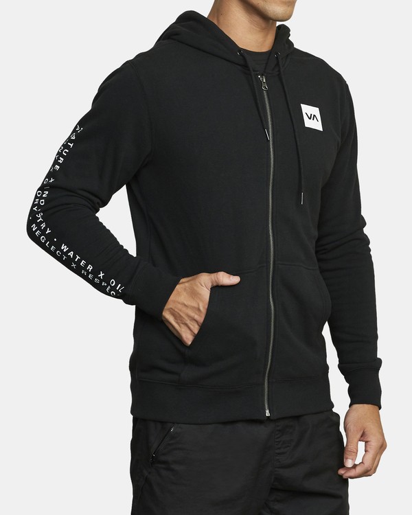 4 VA Sport Swift - Sweat &agrave; capuche pour Homme Noir U4ZHMARVF0 RVCA