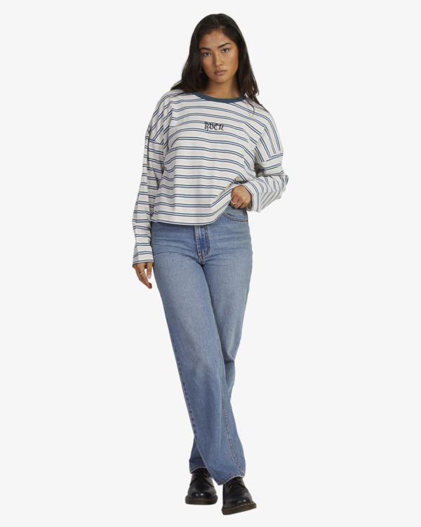 1 Ivy Stripes Blue UVJKT00127 RVCA