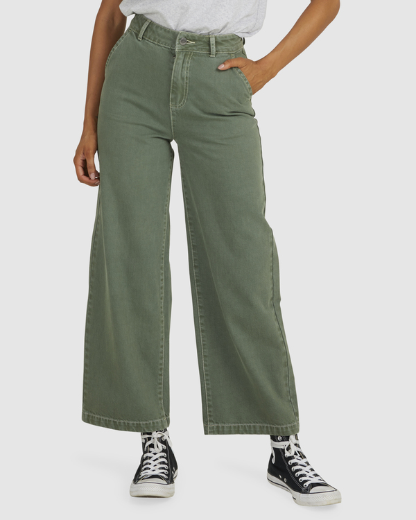 8 Fresh Prince - Pantalon ample pour Femme Vert UVJNP00118 RVCA