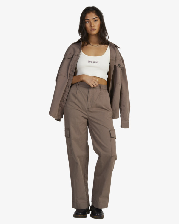 7 Twill Cargo Gray UVJNP00134 RVCA