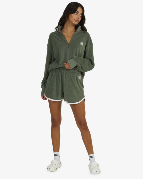4 Grand Slam - Sweat Shorts for Women Green UVJNS00121 RVCA
