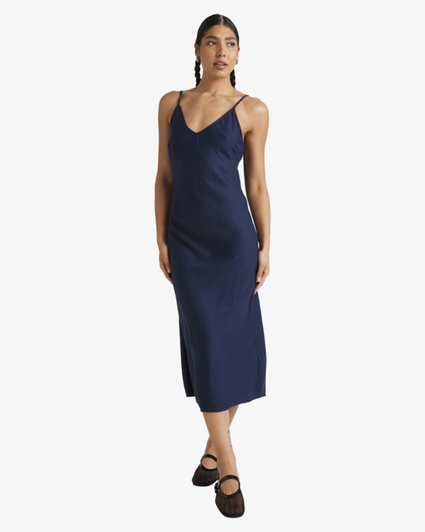 0 Everyday Bias - Vestido de Longitud Media para Mujer Azul UVJWD00168 RVCA