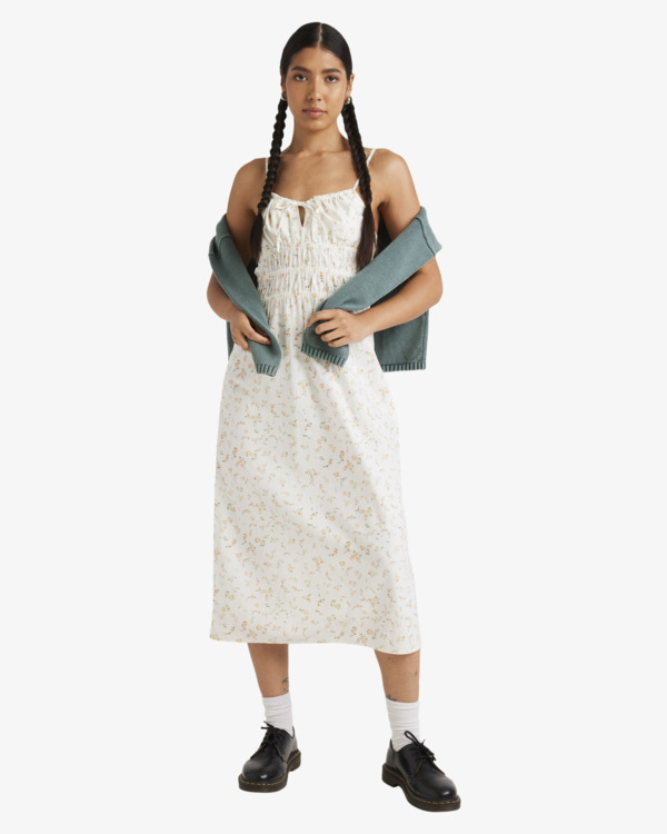 4 Blurred Ditsy Gathered White UVJWD00214 RVCA