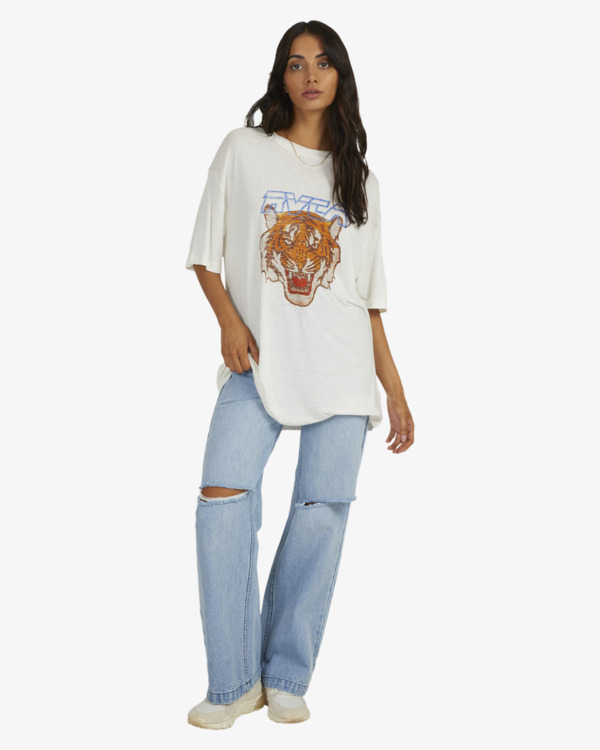 2 Jungle Cat Rummage - T-Shirt for Women White UVJZT00167 RVCA