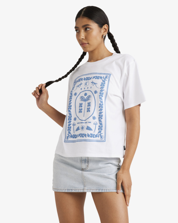 0 Good Things Only - T-shirt à manches courtes pour Femme Blanc UVJZT00283 RVCA